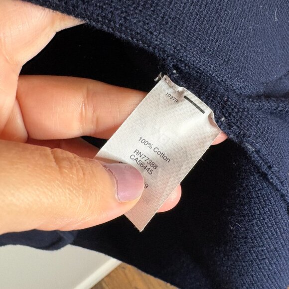 J. Crew Factory navy blue sweater blazer - Picture 4 of 5